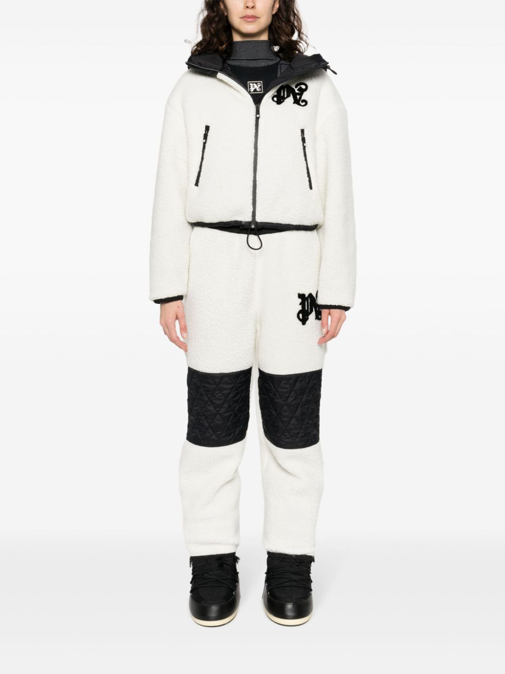 Palm Angels Monogram Cozy Ski Jacket White