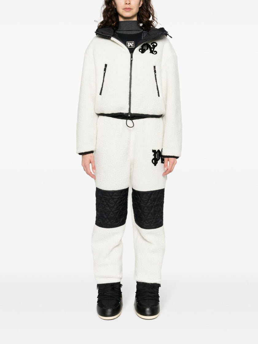Palm Angels Monogram Cozy Ski Jacket White