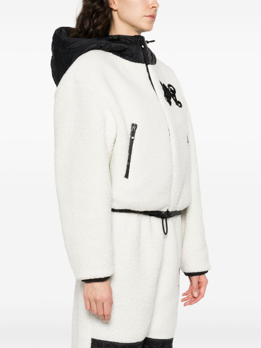 Palm Angels Monogram Cozy Ski Jacket White