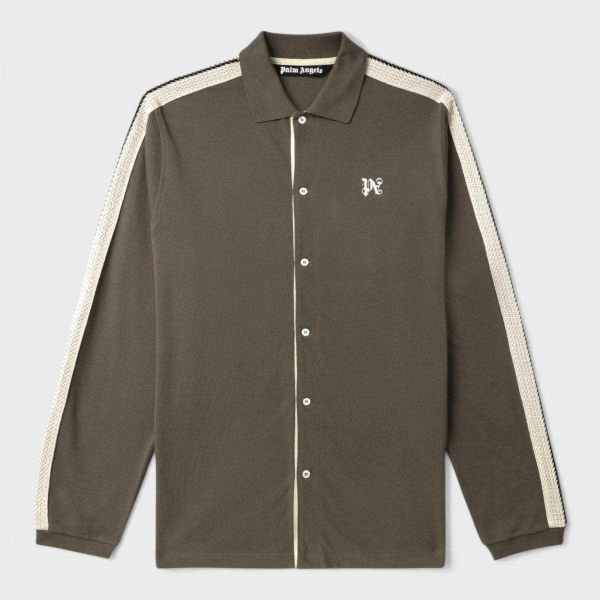 Monogram Embroidered Cotton Shirt