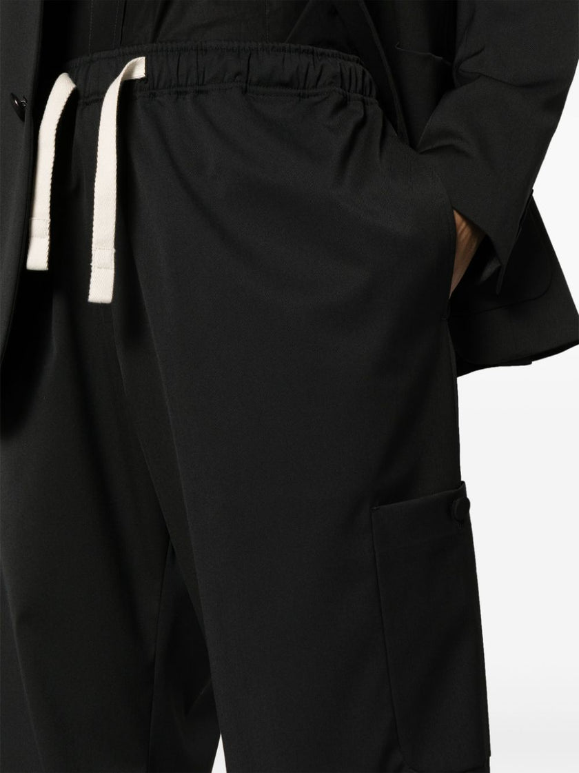 Monogram Loose Pants Black