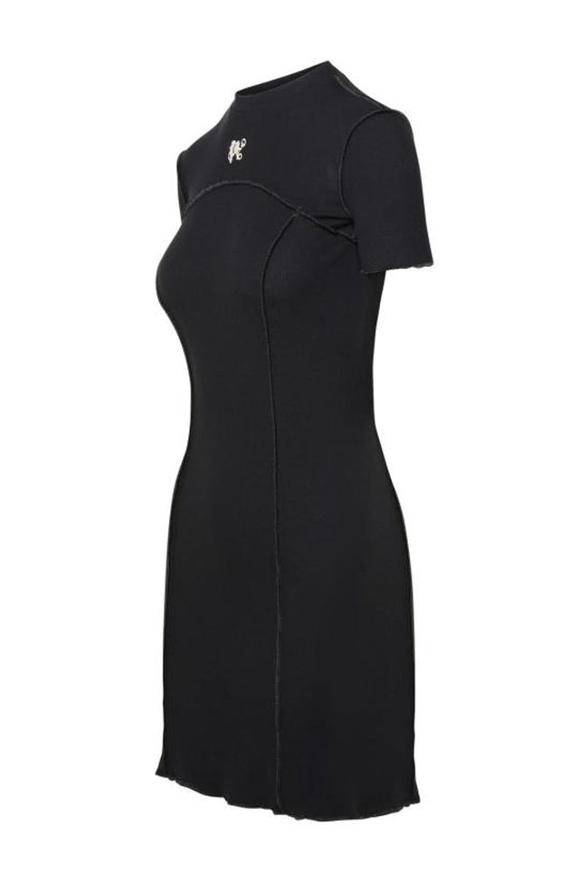 Monogram Mini Dress Black