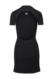 Monogram Mini Dress Black