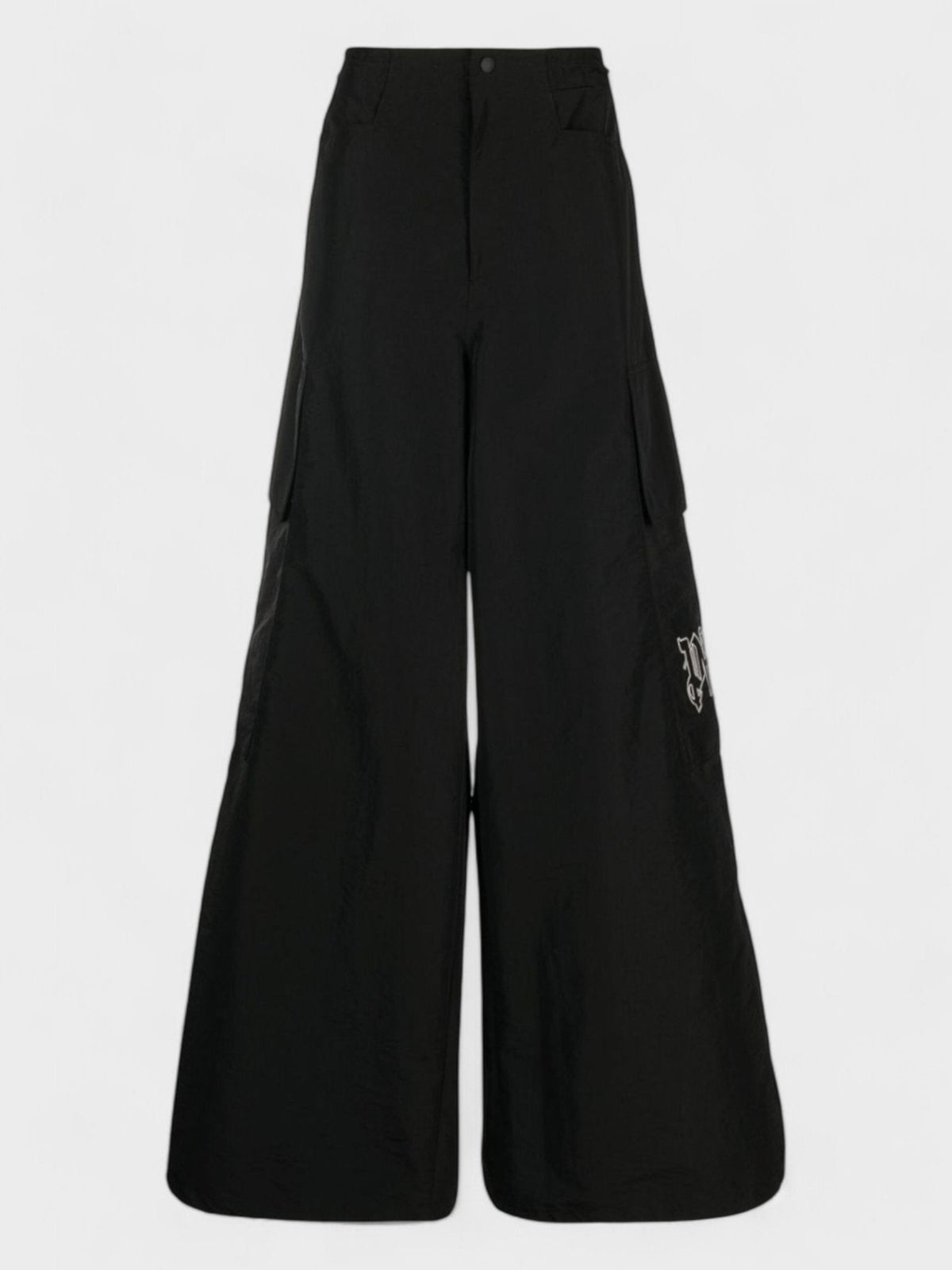 Monogram Parachute Pants Black