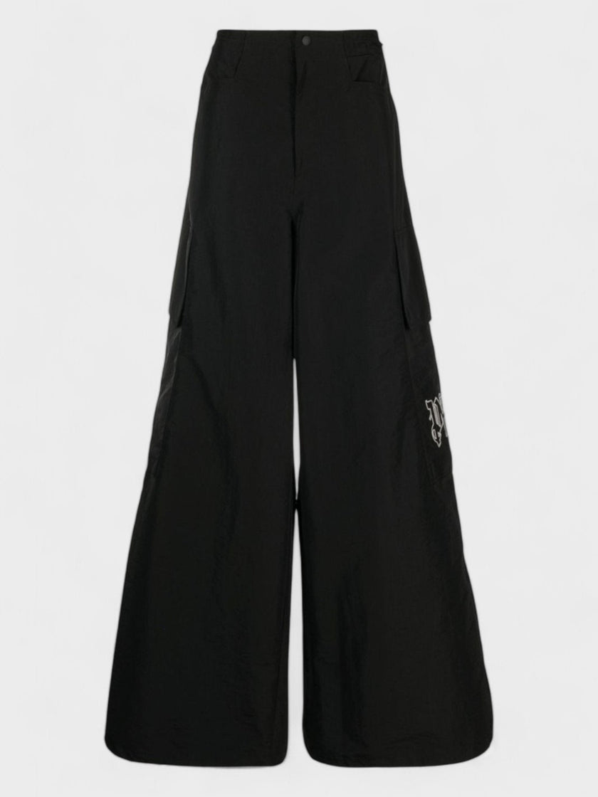 Monogram Parachute Pants Black