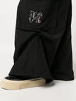 Monogram Parachute Pants Black