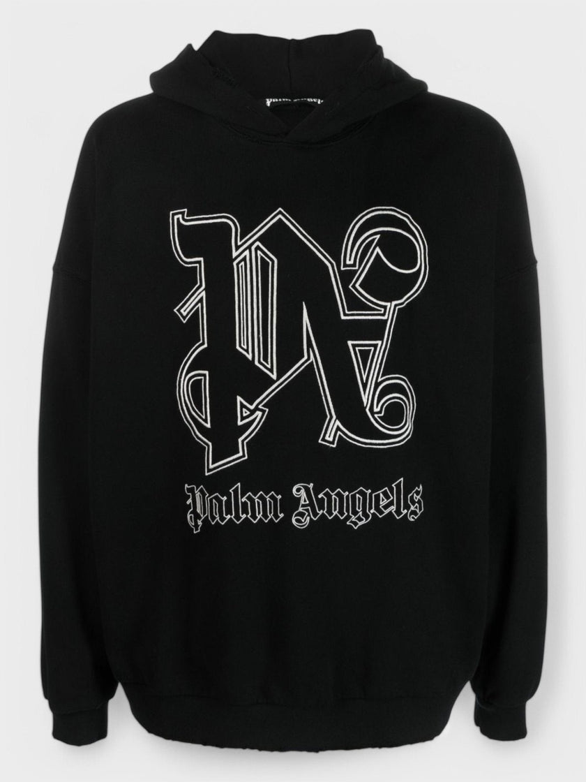 Monogram Statement Hoodie Black Off White