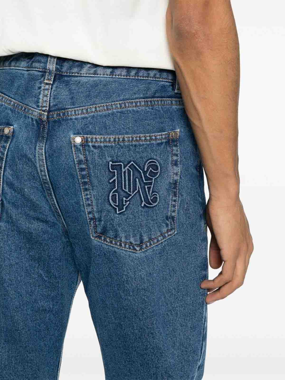 Monogram Workwear Denim Jeans Blue