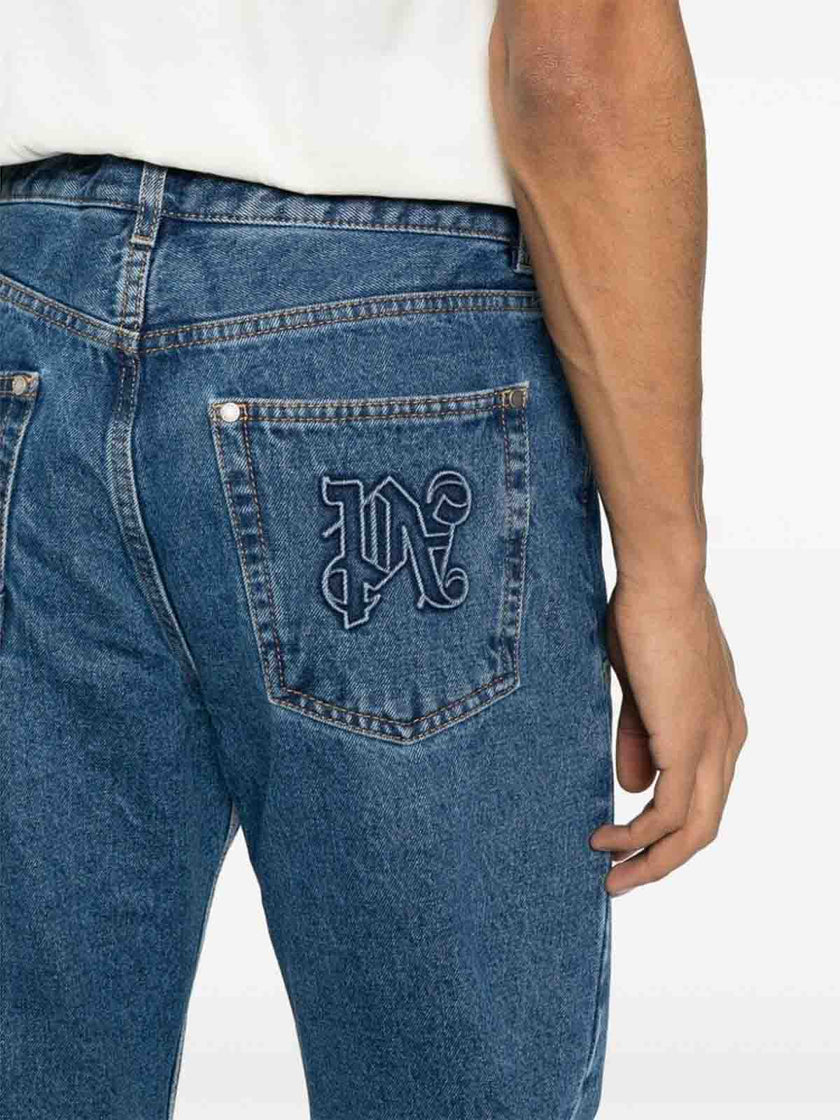 Monogram Workwear Denim Jeans Blue