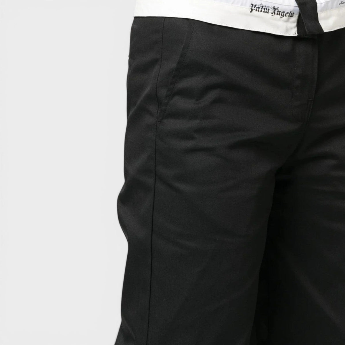Reverse Wasitband Chino Black