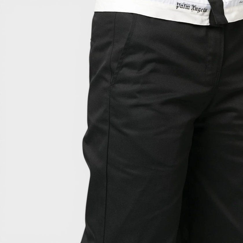 Reverse Wasitband Chino Black