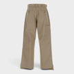 High Waisted Reversed Waistband Chino Pant Beige