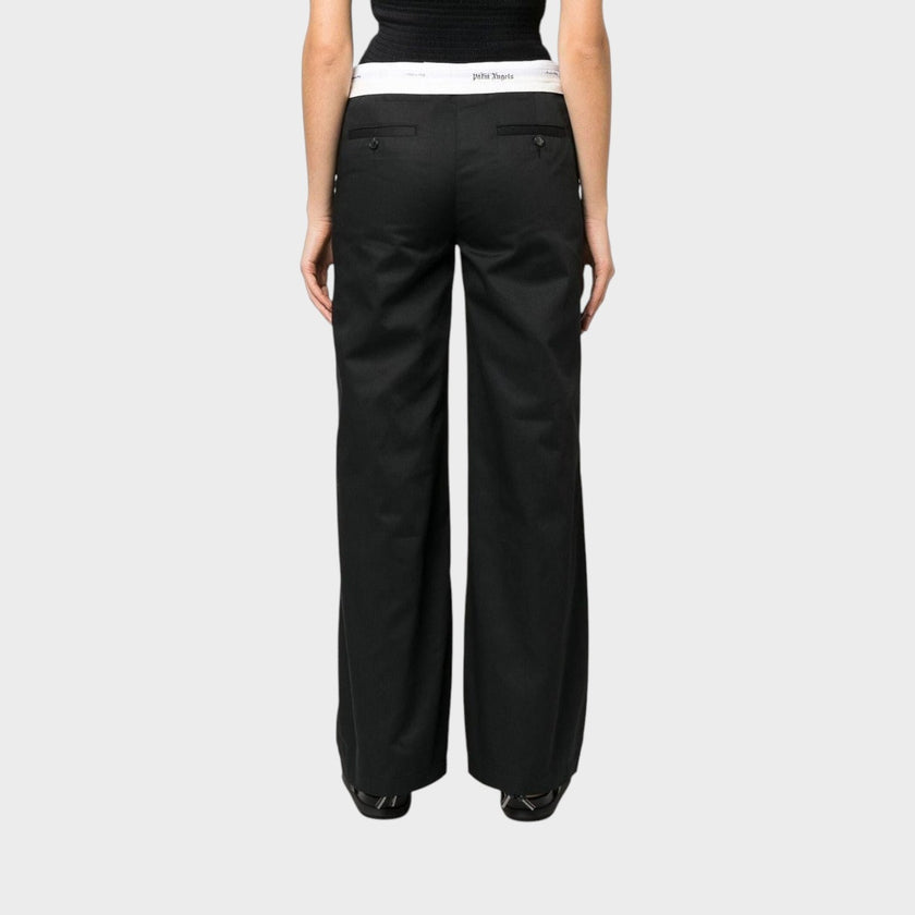 Palm Angels Reversed Wasitband Chino Pants Black