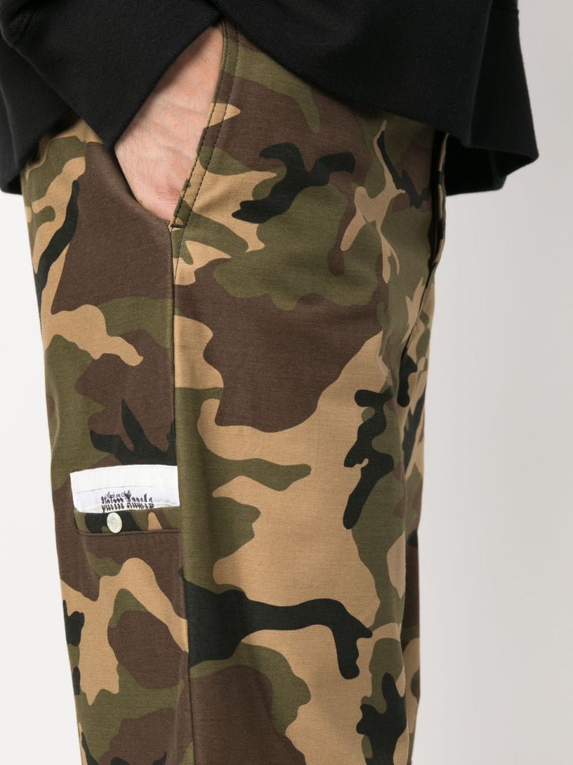 Palm Angels Sartorial Waistband Camo Workpants Green