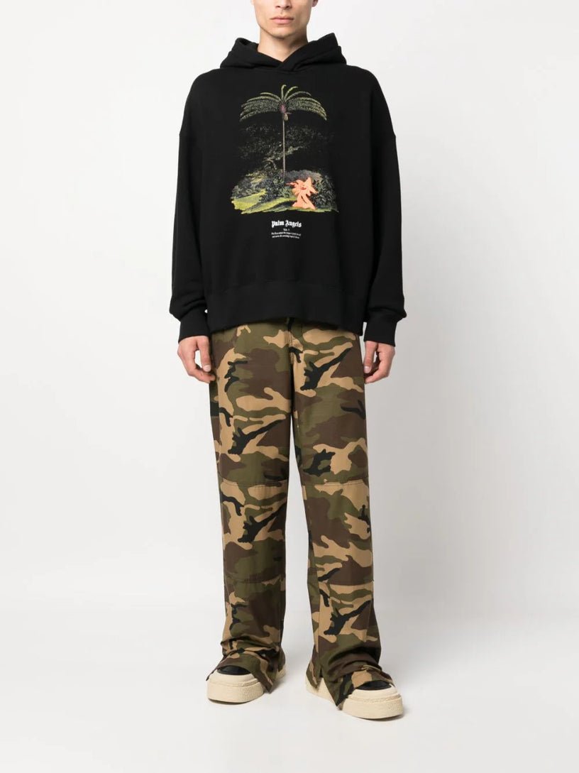Palm Angels Sartorial Waistband Camo Workpants Green