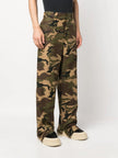 Palm Angels Sartorial Waistband Camo Workpants Green