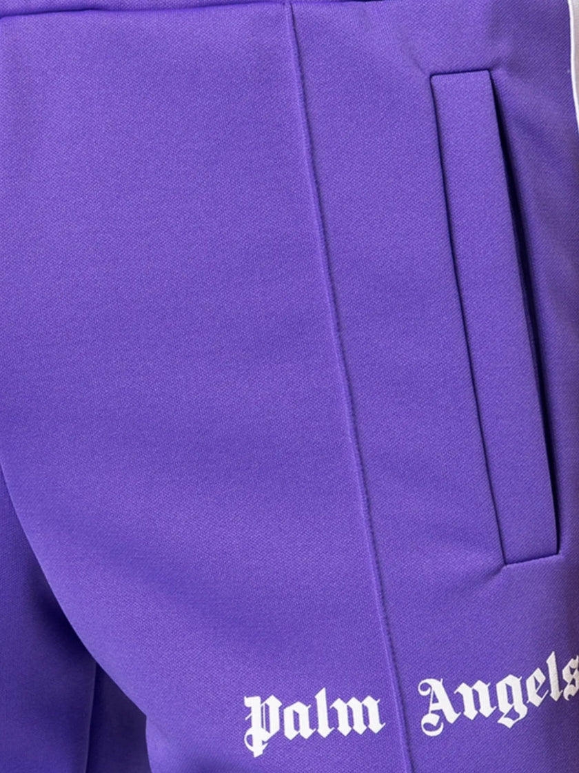 Slim Track Pants Purple White