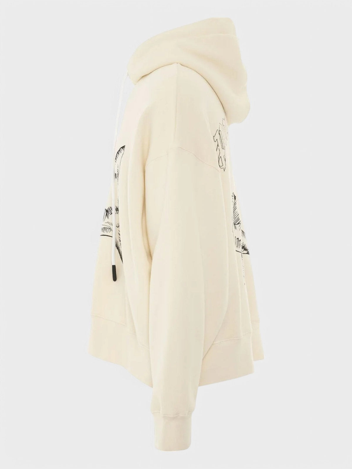 Palm Angels Split Shark Hoodie Butter/Black