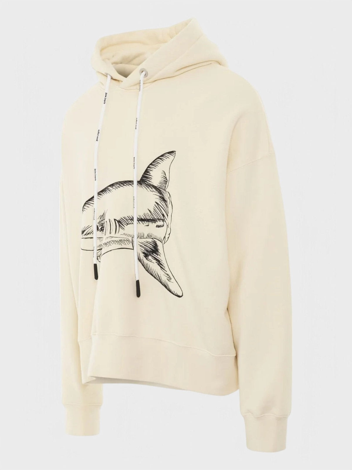 Palm Angels Split Shark Hoodie Butter/Black