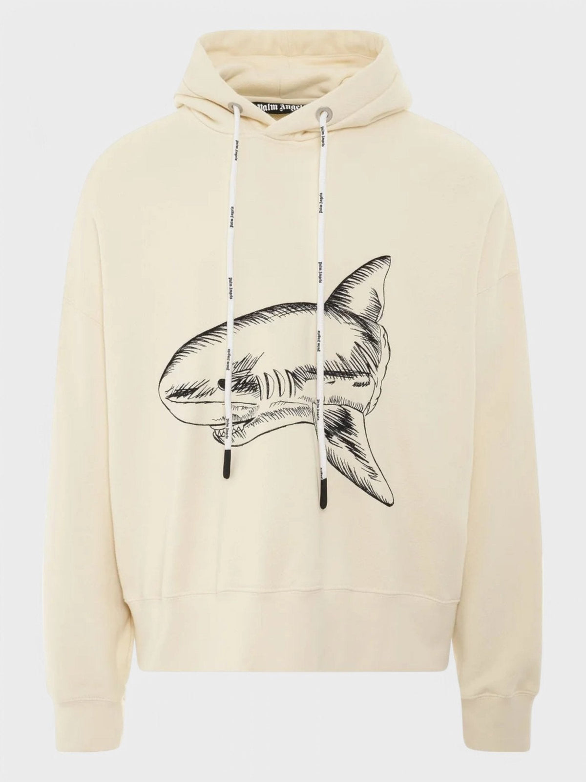 Palm Angels Split Shark Hoodie Butter/Black