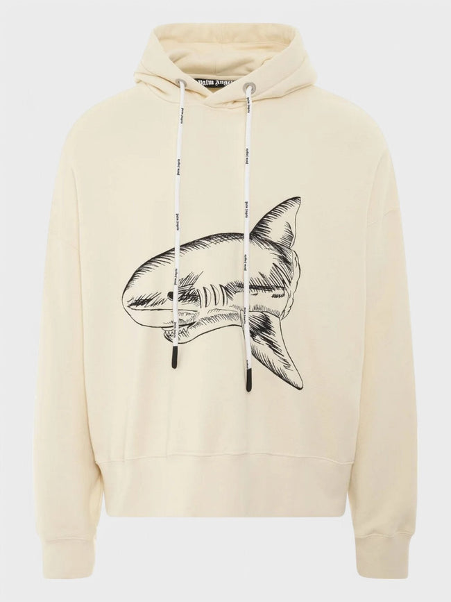 Palm Angels Split Shark Hoodie Butter/Black