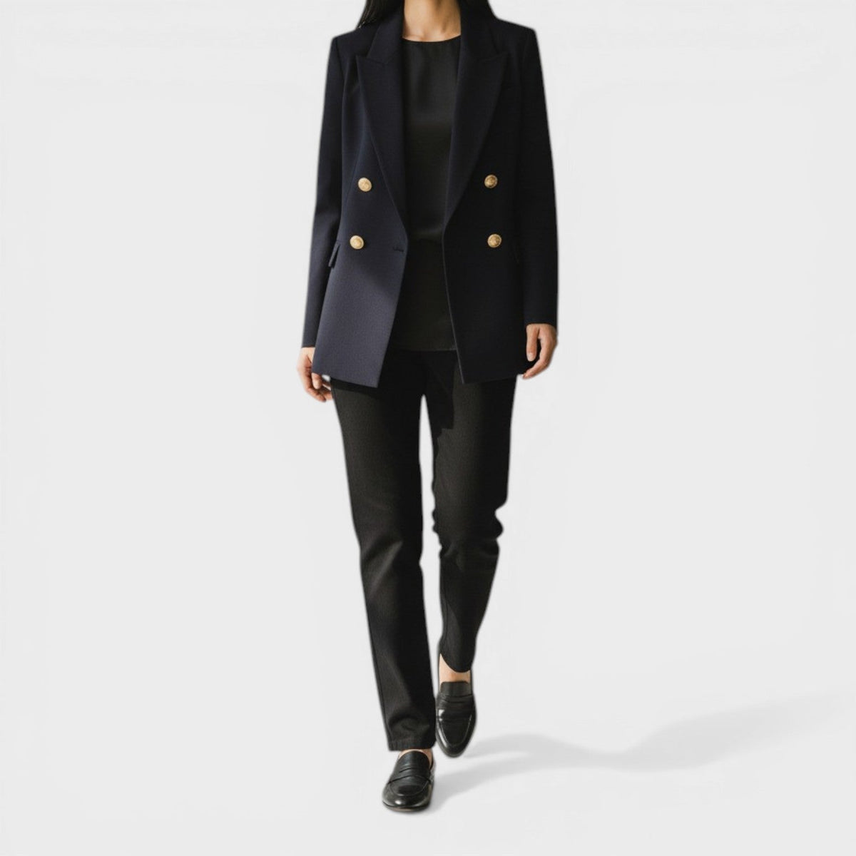 Waistband Double Jacket Navy Gold