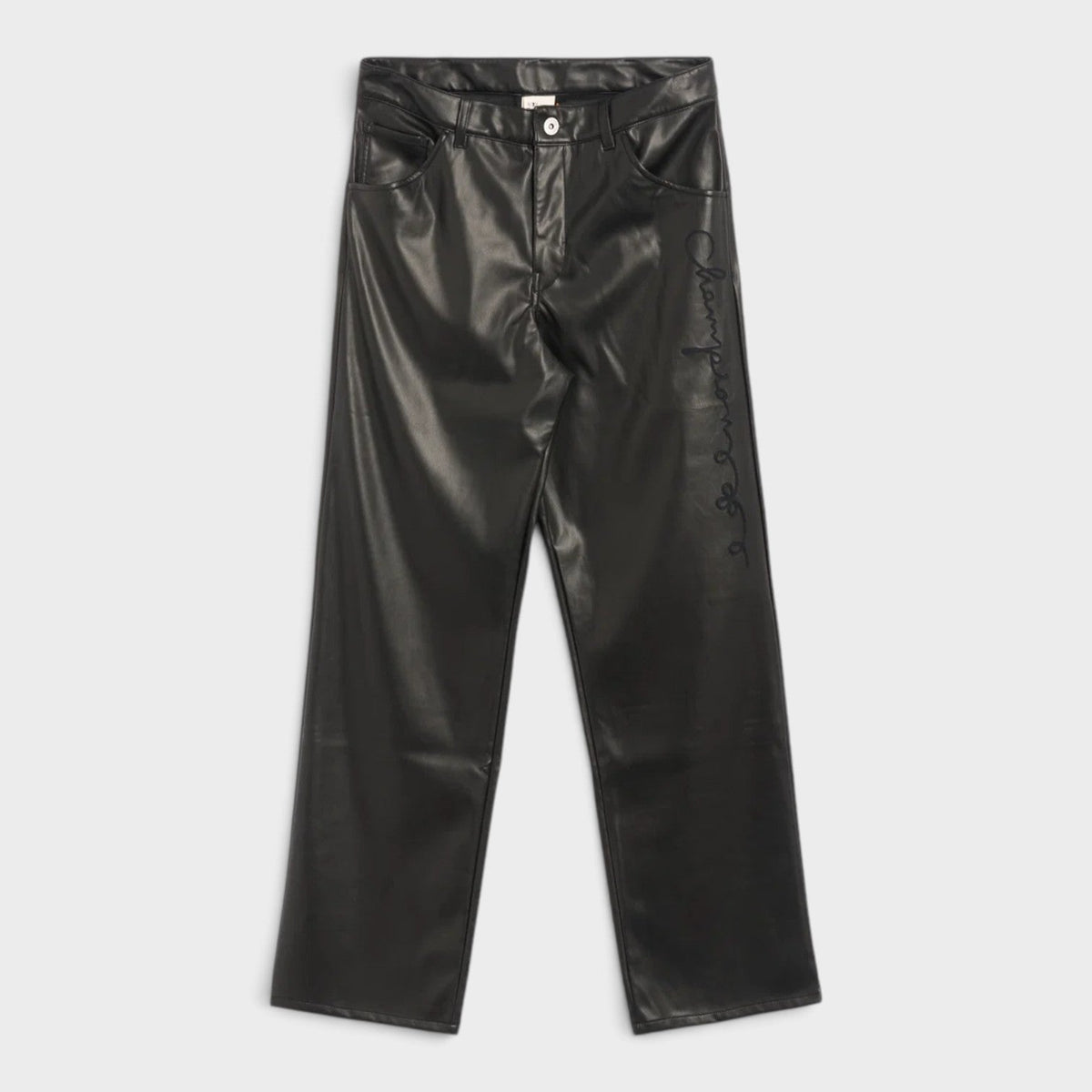Angelo Baque Long Casual Pants Black