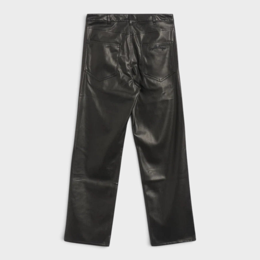 Angelo Baque Long Casual Pants Black