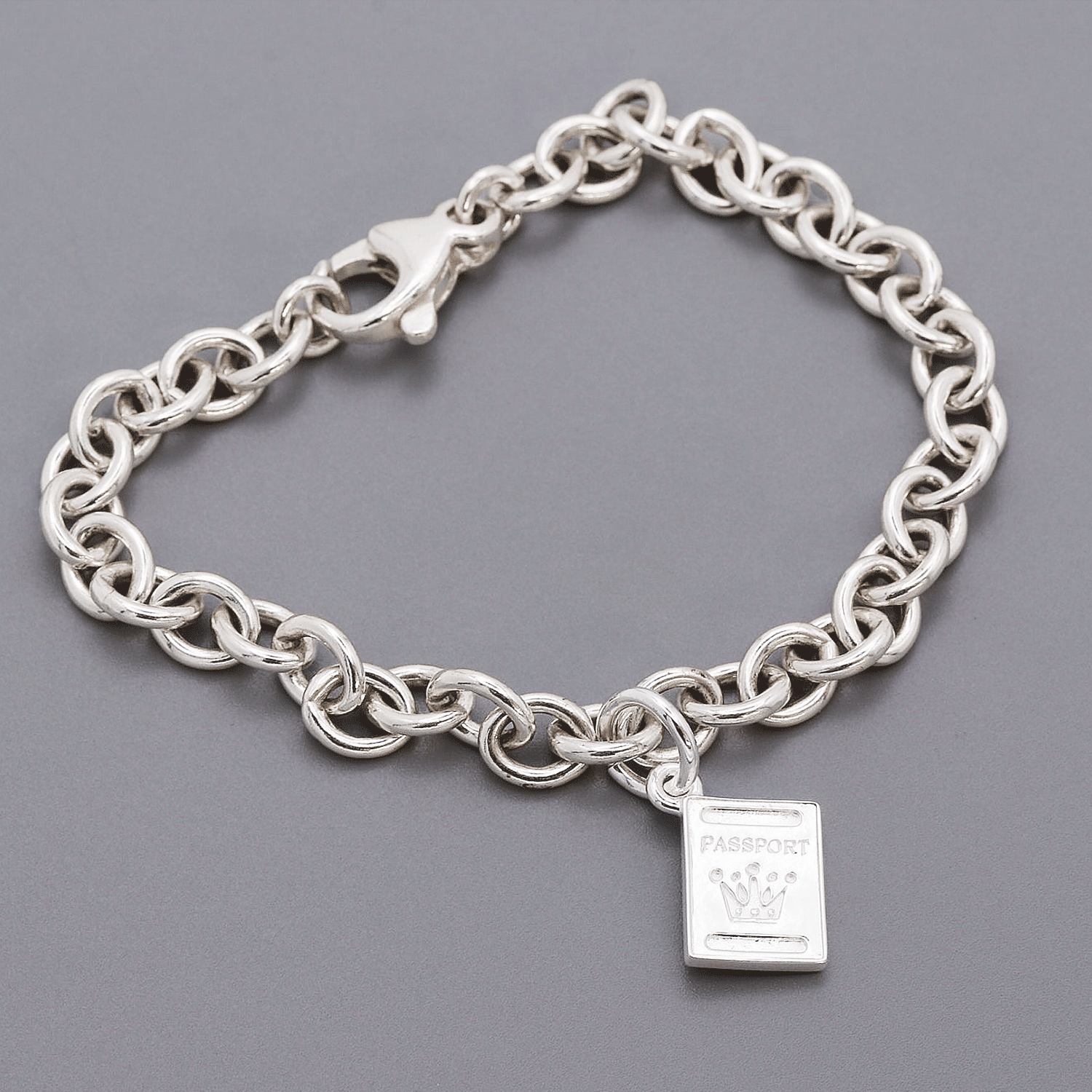 Passport Personalised Silver Charm