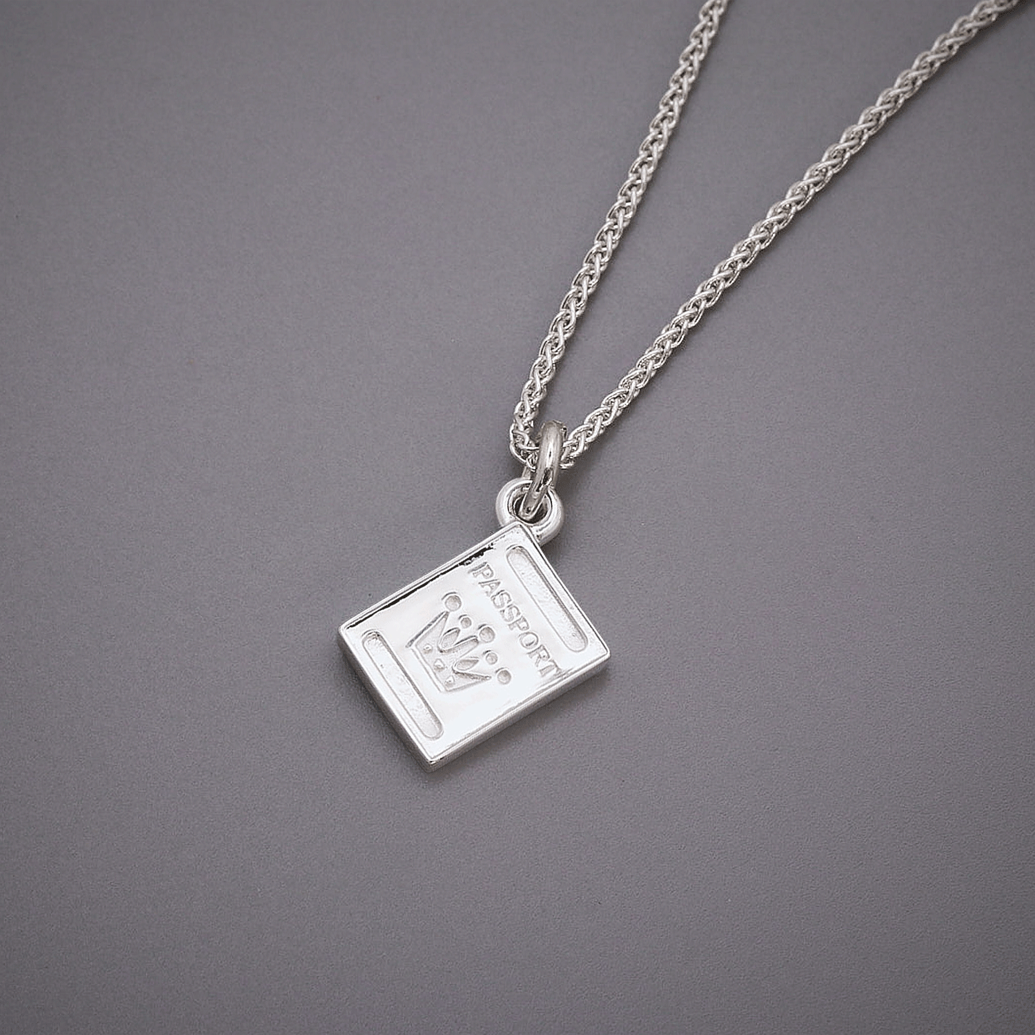 Passport Personalised Silver Charm