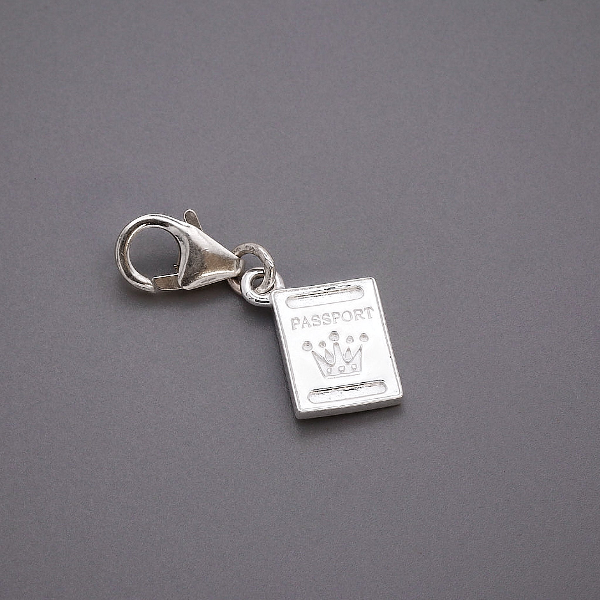 Passport Personalised Silver Charm