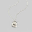 Pet Paw Print Personalised Silver Charm