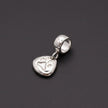 Pet Paw Print Personalised Silver Charm