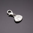 Pet Paw Print Personalised Silver Charm