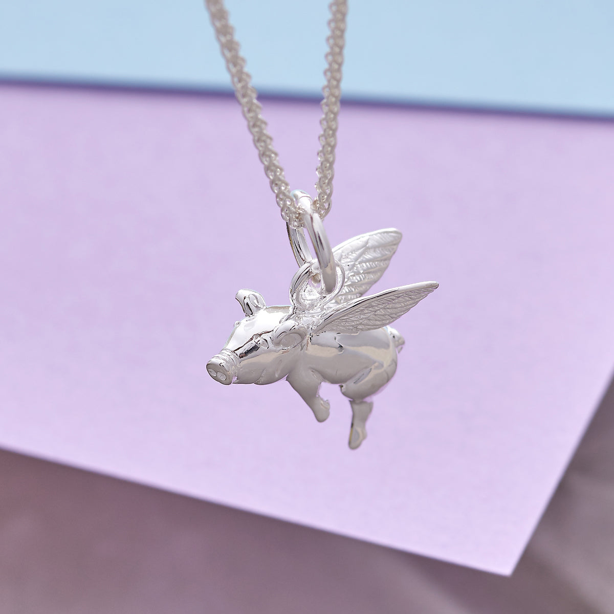 Pigs Might Fly Silver Charm