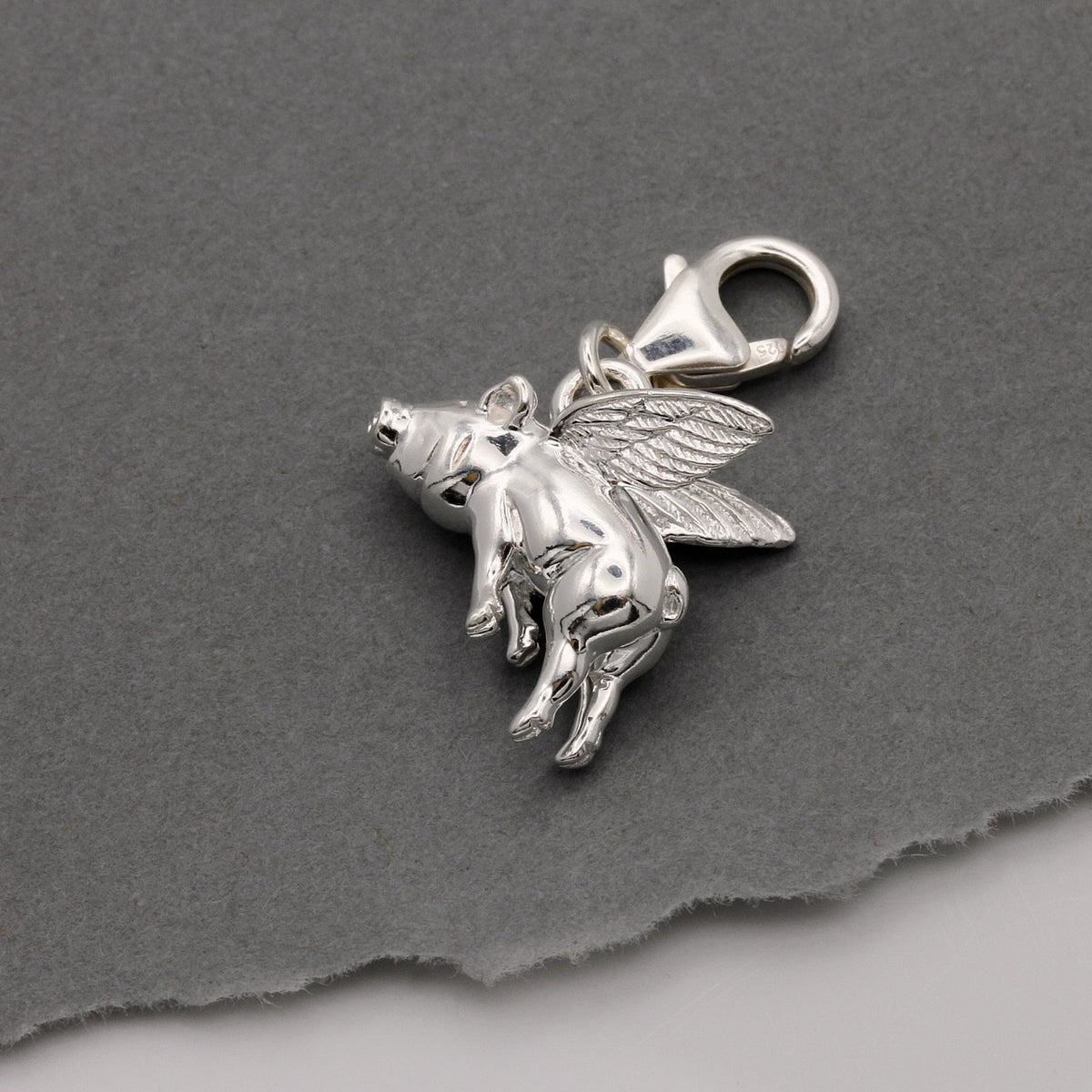 Pigs Might Fly Silver Charm