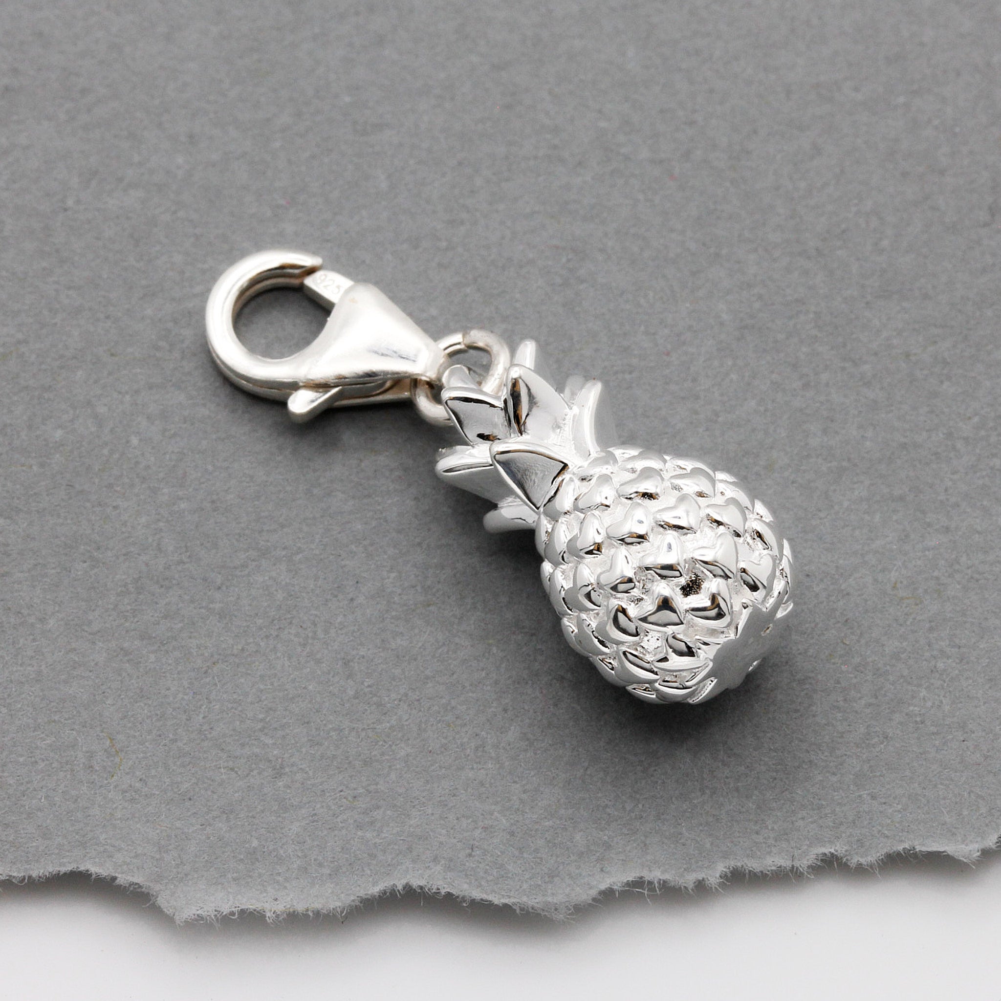 Pineapple Silver Charm