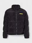 Places + Faces High Neck Woven Blend Down Puffer Black
