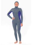 Muta integrale Sisstr My seas 5/4 con cappuccio e zip frontale