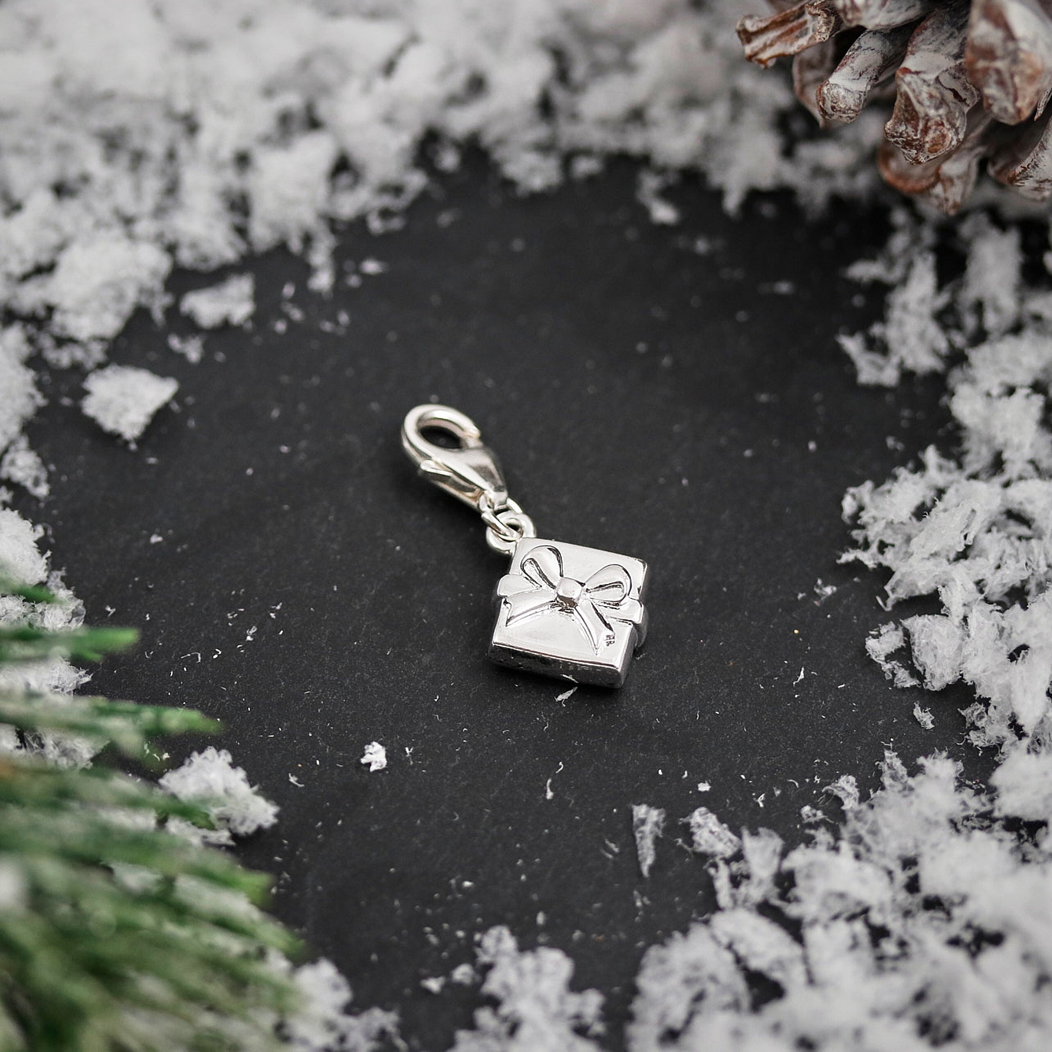 Present Personalised Silver Charm
