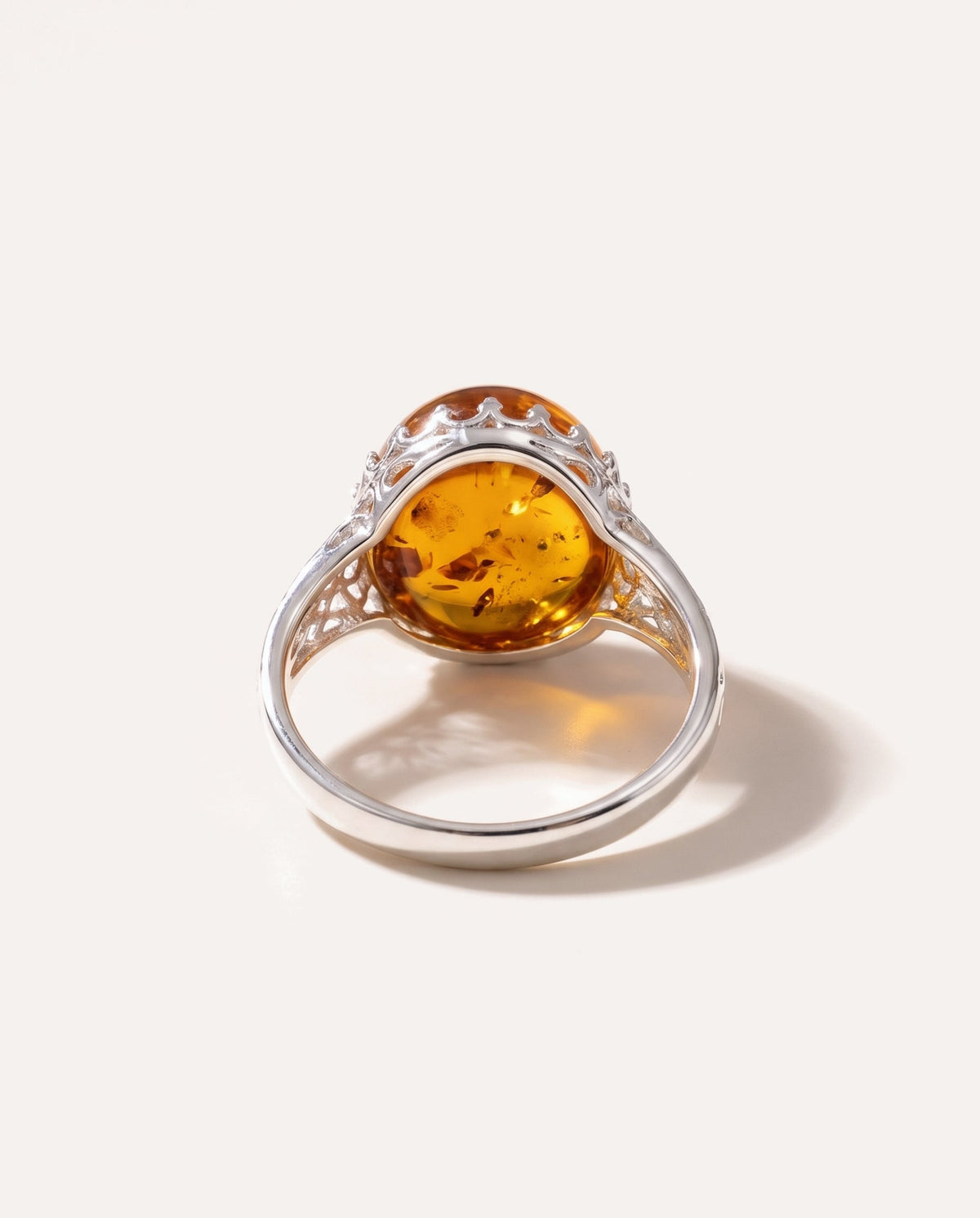 Anillo de Ámbar Corona de Princesa