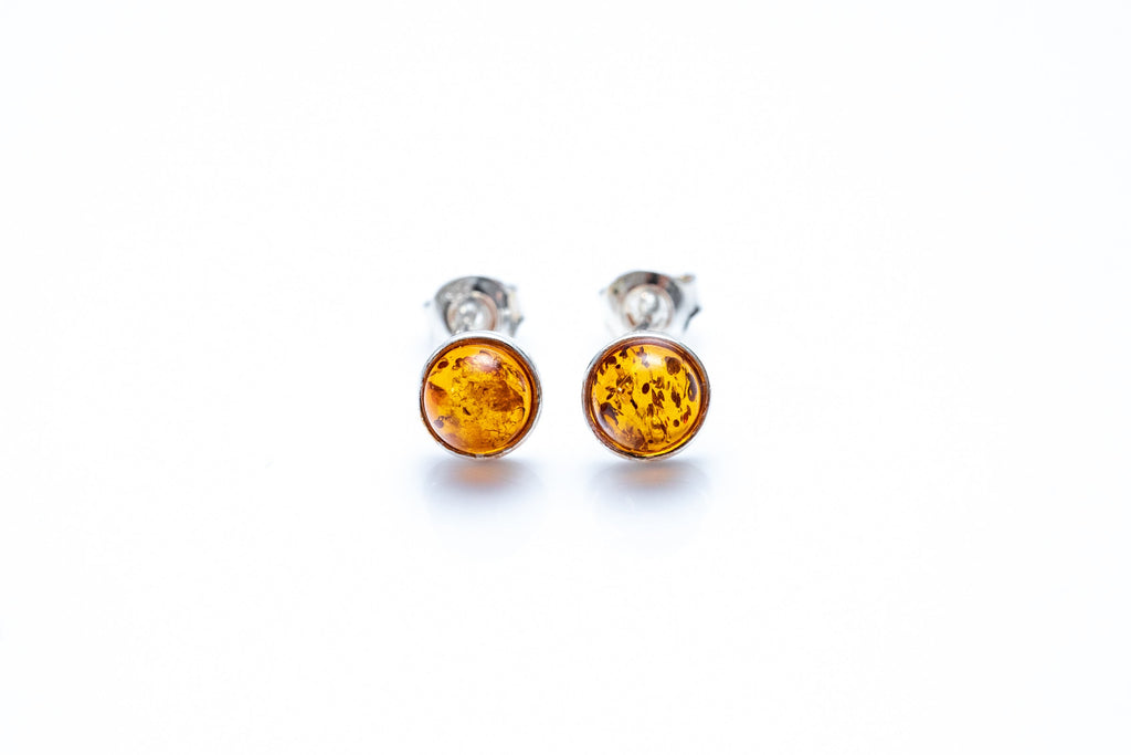 ESSENTIALS Mini Amber Stud Earrings