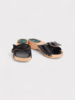 Pucci Appliquéd Leather Clog Sandals Black