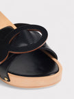 Pucci Appliquéd Leather Clog Sandals Black