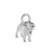 Pug Silver Dog Charm