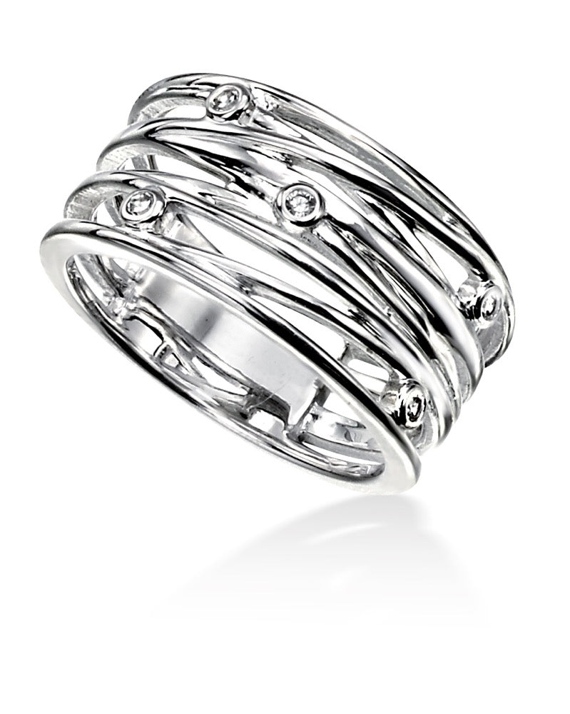 Beginnings Wraped Wire CZ Ring