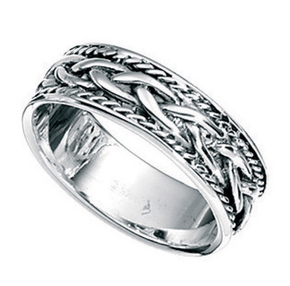 Beginnings Plaited Design Band Ring