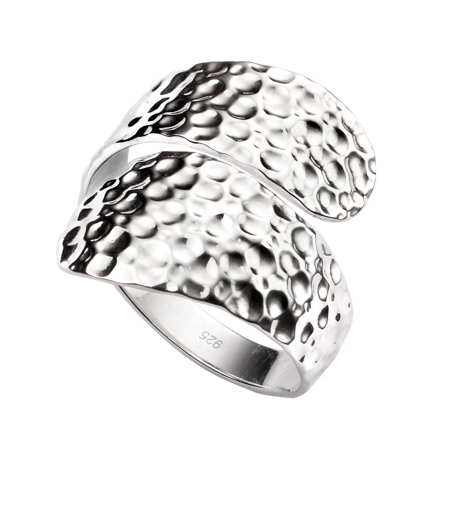 Beginnings Hammered Wrap Ring