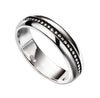 Beginnings Oxidised Inset Pattern Ring