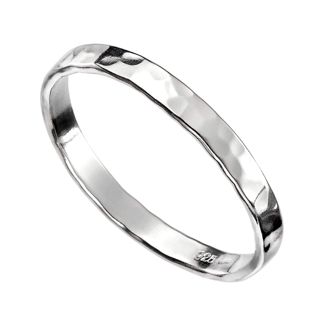 Beginnings Thin Hammered Band Ring